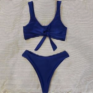 High waisted bikini set